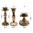 thumbnail image 7 of Cheers US French Nostalgic Floral Resin Candle Holder Antique Bronze/Furniture Decoration/Retro Ornaments Candlestick, 7 of 7