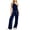 Navy, variant on gbyLJF Womens Summer Two Piece Sets One Shoulder Tops and Long Pant Set Trendy Casual Matching Sets with Pockets
