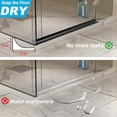 thumbnail image 2 of 67Inch Shower Threshold Water Dam, Self-Adhesive Silicone Shower Barrier Water Stopper Shower Door Bottom Seal Strip Shower Splash Guard for Bathroom Kitchen Bathtub, 2 of 6