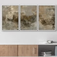 thumbnail image 2 of wall26 Framed Canvas Print Wall Art Set Brown &amp; Gray Grunge Paint Strokes Abstract Shapes Illustrations Modern Art Bohemian Multicolor Ultra for Living Room, Bedroom, Office - 16"x24"x3, 2 of 5