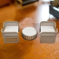 thumbnail image 1 of Juego de mesa y sillas en miniatura para casa de muñecas, muebles, modelo de juguete, bonitos accesorios de decoración rústica para casa de muñecas., 1 of 8