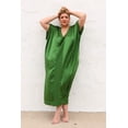 thumbnail image 4 of The Muse Italian Silk Charmeuse Caftan - Verdant, 4 of 4