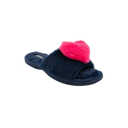 

Kensie Women’s Peep Toe Faux Fur Warm Fuzzy Home Slippers