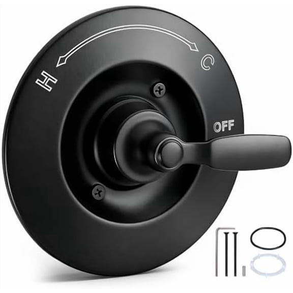 Upgrade T14032-BL Matte Black Shower Handle Replacement for Delta 14 Series Shower Trim Kit for RP46074 & R10000 Series Valves(Valve Not Included)$$Tools & Hardware Other