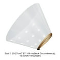 thumbnail image 2 of BESTYASH Dog Recovery Cone Comfy Cat Cone Plastic Transparent 1Pcs, 2 of 8