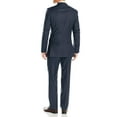 thumbnail image 2 of LN LUCIANO NATAZZI Mens Suits 2 Button Modern Fit Side Vent Narrow Stripe Suit French Blue, 2 of 5