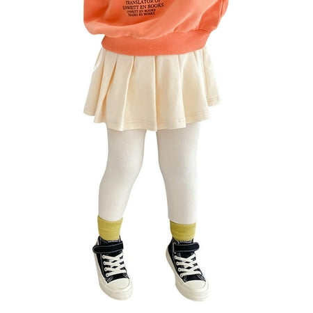 

Toddler Kids Baby Girls Cotton Leggings Pantihose Stretchy Basic Ankle Length Pants Solid Pantyhose For Spring Autumn Pantskirt