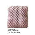 thumbnail image 2 of RoamHome Polyester Summer Blanket Cold Feeling Ice Silk Quilt Cooling Blankets for Home Dormitory Summer Supplies Thin Throw Blanket 47x83 Inches (Purple, 1PC), 2 of 6