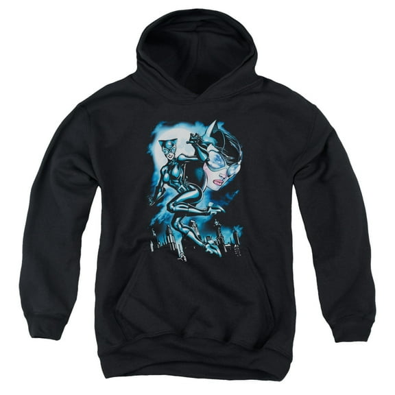 Batman - Moonlight Cat - Youth Hooded Sweatshirt - Small