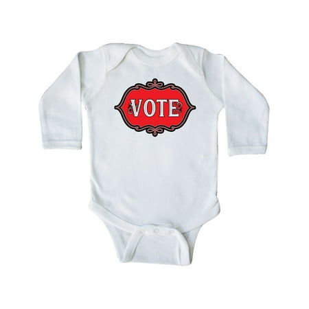 

Inktastic Vote Red Emblem Gift Baby Boy or Baby Girl Long Sleeve Bodysuit