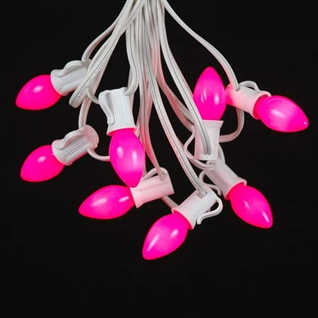 Novelty Lights C7 Ceramic Christmas Lights Set - Indoor/Outdoor