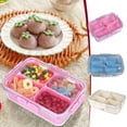 thumbnail image 7 of Coollooc Small Snack Box Container, Divided Serving Tray with Lid, 4 Compartment Snack Box Container for Candy, Fruits, Charcuterie, Travel & Parties, BPA-Free(Pink), 7 of 7