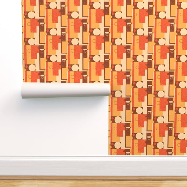 Removable Wallpaper 12ft x 2ft - B√¢Timents Midcentury Modern Es Retro Geometric Japanese Abstract Art Deco Mid Custom Pre-pasted Wallpaper by Spoonflower Removable Wallpaper 12ft x 2ft - B√¢Timents Midcentury Modern Es Retro Geometric Japanese Abstract Art Deco Mid Custom Pre-pasted Wallpaper by Spoonflower