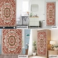 thumbnail image 2 of Boho Retro Shower Curtain Set with Hooks, Ethnic Tribal Floral Pattern Waterproof Fabric Bathroom Curtains Decor Home Accessories,Stall 36 X 72 Inch, 2 of 9