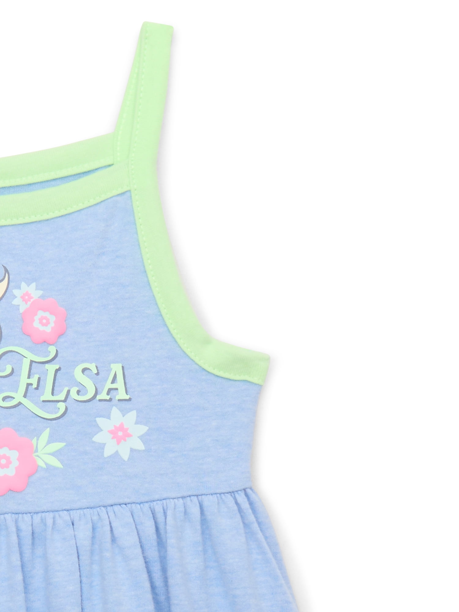 Frozen Elsa Toddler Girls Graphic Tank Dress, Sizes 12M-5T