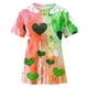 thumbnail image 5 of Camisas de Manga Corta para las Mujeres Impresión Cuello Redondo Suéter Encaje Blusa, Top Casual para el Hogar Y Diario, 5 of 8