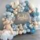 thumbnail image 2 of Kit de arco de guirnalda de globos para fiesta de cumpleaños de niño, globo de látex azul maca, decoración para baby shower, suministros de decoración para bodas, 2 of 5