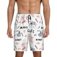 thumbnail image 2 of Picia Cute Magic Bunny Pajama Shorts for Men, Men's Pajama Bottoms, Sleepwear,Short Pajama Pants-Large, 2 of 9