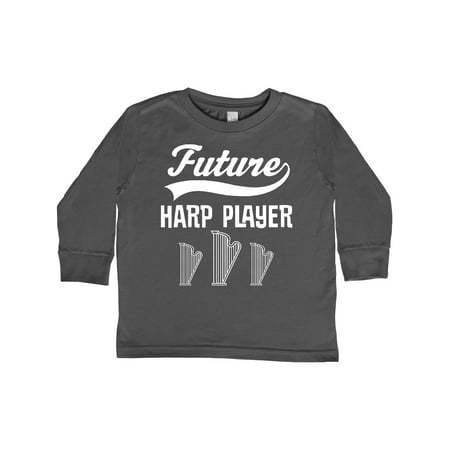 

Inktastic Future Harp Player Music Gift Gift Toddler Boy or Toddler Girl Long Sleeve T-Shirt