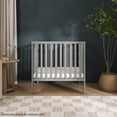 thumbnail image 6 of Dream On Me Jett Non-Full Size Folding Crib I Removable Wheels I Modern Nursey I Adjustable Mattress Support I Patent Folding System I Included 2.5” Mattress In Pebble Gray, 6 of 8