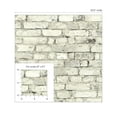 thumbnail image 4 of Seabrook Designs Antique Plaster Tailor Faux Brick Prepasted Wallpaper, 4 of 7