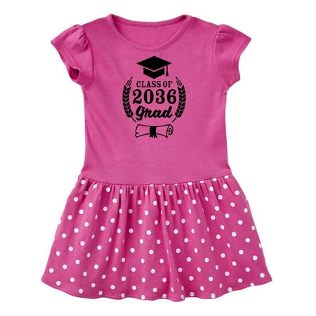 

Inktastic Class of 2036 Grad with Diploma and Graduation Cap Gift Baby Girl Dress