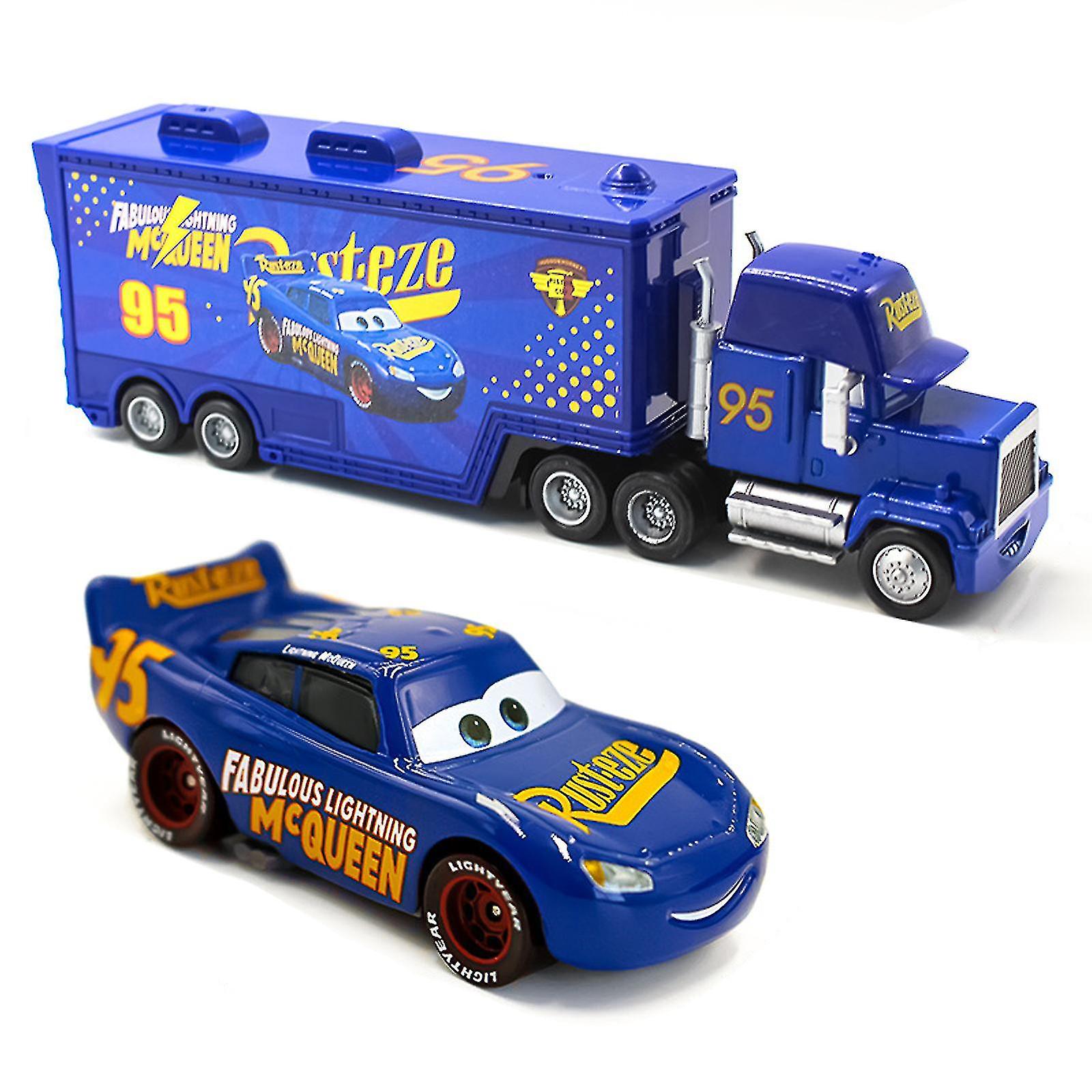 The King, Chick Hicks & Mack Truck Diecast Vehicle Toy Set - Cars Movie Character Trucks & Cars