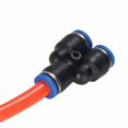 thumbnail image 6 of 3pcs PY Series Plastic Pneumatic Parts Fittings Y Type 3 Ways Blue Air Quick Connector Element One Touch Push, 6 of 6