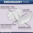thumbnail image 2 of Pañales para adultos LivDry EnduraDry Max con pestañas, paquete grande de 48, 2 of 8