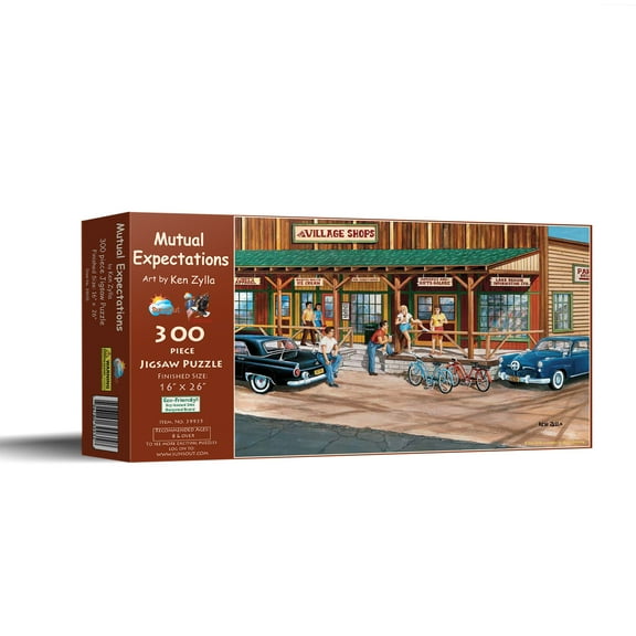 SUNSOUT INC - Mutual Expectations - 300 pc Jigsaw Puzzle by Artist: Ken Zylla - Finished Size 16" x 26" - MPN# 39935