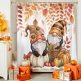 thumbnail image 5 of Shower Curtains for Bathroom-36"x72",Watercolor Autumn Pumpkin Plant Waterproof Bath Curtain Grommet Shower Curtain Set, 5 of 7