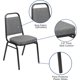 thumbnail image 4 of Songqin Trapezoidal Back Fabric Upholstered Stackable Banquet Chair, Multipurpose Stacking Chair with Padded Seat and Back, Gray/Silver, 4 of 16