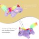 thumbnail image 3 of KAKOWELY 4 llaveros de unicornio de peluche con colgante de animal kawaii, adorno para bolso de mano, 3 of 5