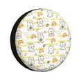 thumbnail image 3 of Xecao Rabbit And Milk Tea for Tire Covers: Waterproof, dust-proof, and universally fitting for trailers, SUVs, 3 of 8