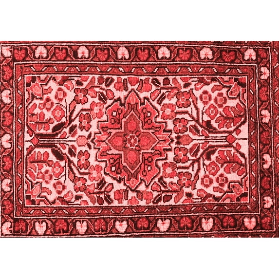 Ahgly Company Indoor Rectangle Persian Red Traditional Area Rugs, 2' x 5'