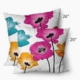 thumbnail image 3 of 26" x 26" Simply Daisy Popping Poppies Decorative Throw Pillow, 3 of 3