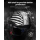 thumbnail image 2 of Medio casco de moto ILM 205V, visor solar de cara abierta DOT (S), 2 of 8