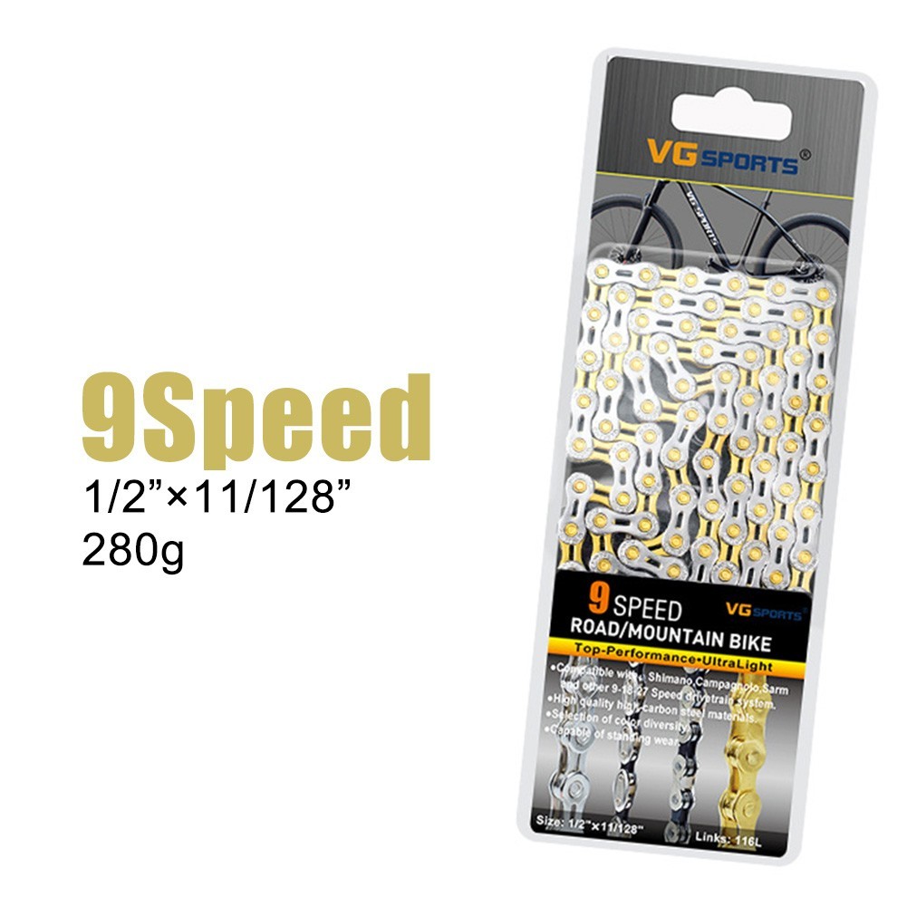 Best quality MTB Bicycle Chain 8//9//10//11 Speed 116L Mountain Bike Hollow Chain