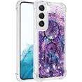 thumbnail image 3 of Compatible with Samsung Galaxy S23 Case Liquid Glitter Cute Stylish Slim Silicone Quicksand Sparkle Shockproof Protective for Women Girls Case for Samsung Galaxy S23 5G Wind Chimes YB, 3 of 12