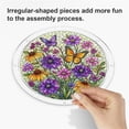 thumbnail image 3 of Beautynvta Acrylic Puzzle Suncatcher Window Hanging, 83 Pieces Sun Catcher Acrylic Puzzles, DIY Suncatchers Puzzles, Home & Garden Decor, 7.9'', (Butterfly Flowers), 3 of 9