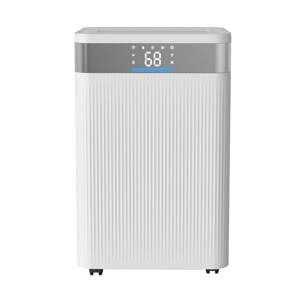 KFFKFF 52-Pint Dehumidifier for Home and Basement, Includes Drain Hose for Commercial and Industrial Applications, Adjustable Humidity Settings, Quiet Operation for Large Spaces, Bedrooms