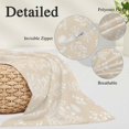 thumbnail image 3 of Cream Botanical Body Pillow Cover 20 x 60 Inch Decorative Pillow Cover Spring Summer Chic Wildflowers Lumbar Pillowcase Seasonal Rectangle Cushion Case for Couch Sofa Bed Living Room, 3 of 9
