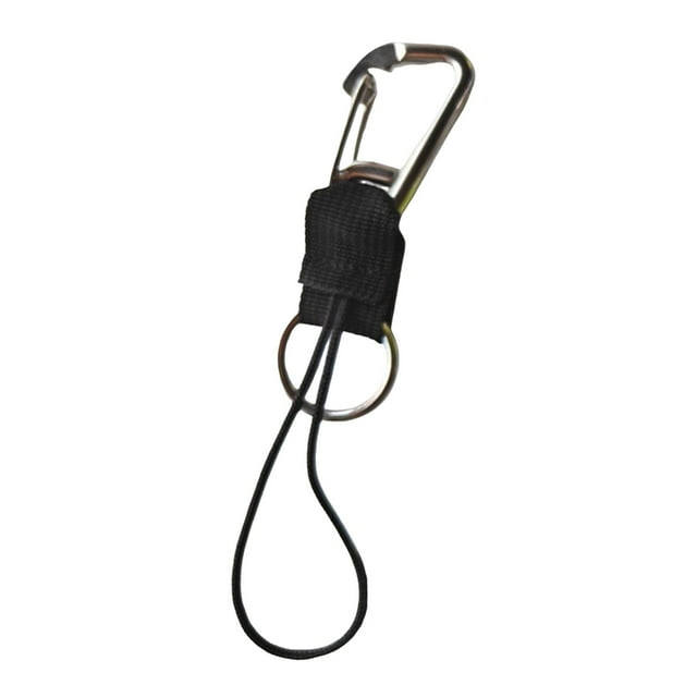 Cordón de buceo con hebilla de liberación rápida, correa de nailon multifuncional para deportes subacuáticos, herramientas de buceo, cámaras, Negro
