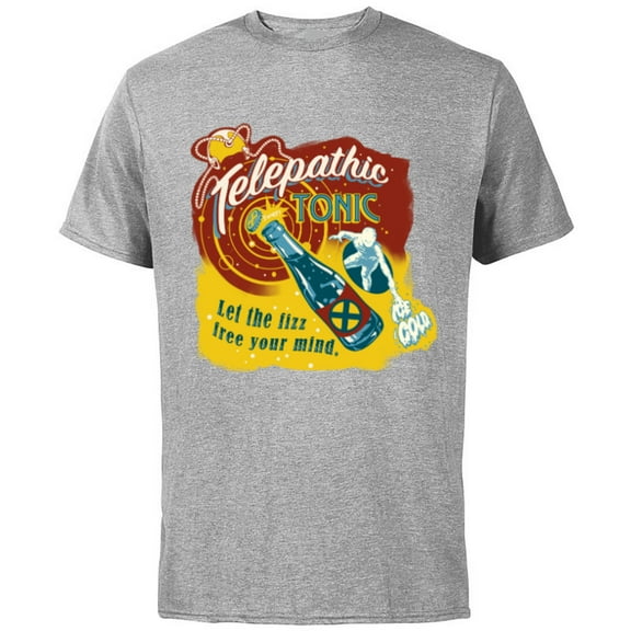 Marvel Eat The Universe X-Men Iceman Telepathic Tonic - Short Sleeve Cotton T-Shirt for Adults - Customized-Athletic Heather