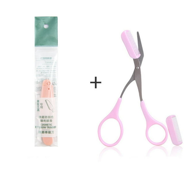 Women Fashion Folding Multi Purpose Facial Hair Remover Multi Functional Exfoliating Dermaplaning Tool Set For Brow Grooming Face Shaver.
