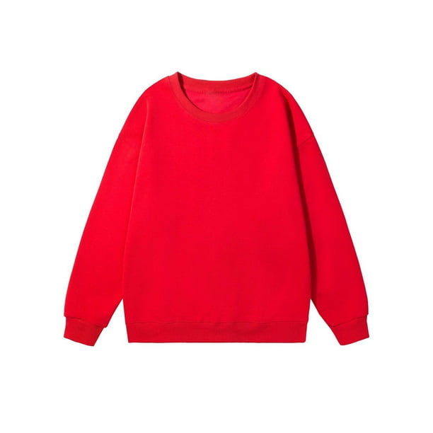 pstuiky Camisas casuales de manga larga para hombre, Camisas de blusas y jerseys básicos de color liso informales para hombre con cuello redondo Tops casuales para hombres s