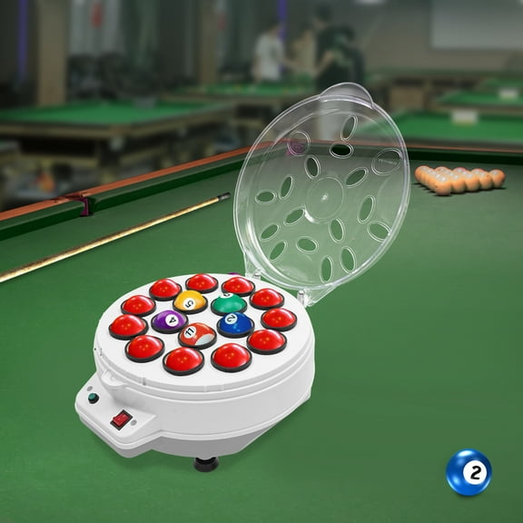 Heavy-Duty Pool Ball Cleaning Machine – 26.46lbs Gross Weight, Corded Electric, US Standard Plug – for Sticky Lint Removal & Tournament-Ready Shine