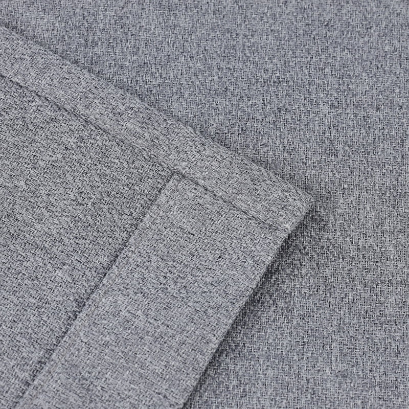 Superior Nyan 100% Blackout Curtains Set of 2, Grommet Header Curtain Panel Pair, Grey, 52"W x 108"L