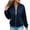 Navy-07, variant on Perfectbot Women's Relaxed Fit Bomber Jacket, Zip Up Lightweight Casual Jacket with Zipper Pockets
