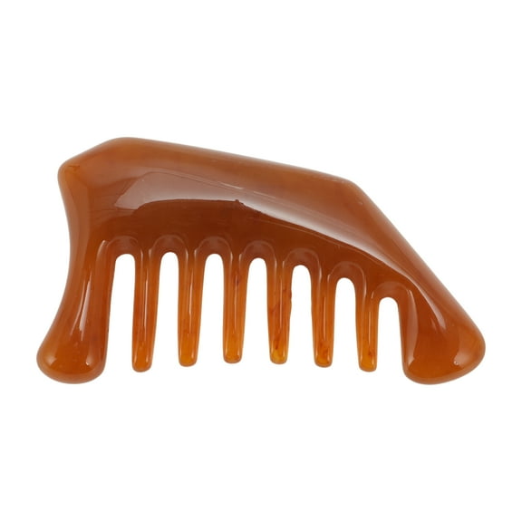 Unique Bargains 1 Pc Durable Eight Tooth Head Massage Comb for Home Brown Resin